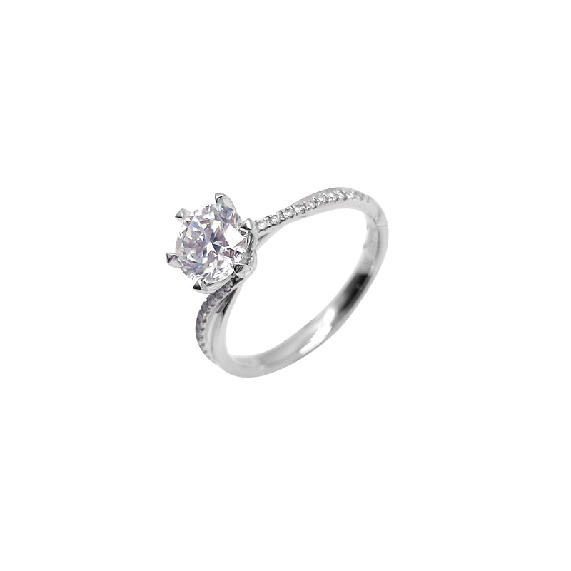 Twisted Shank Diamond Ring – Aurelian