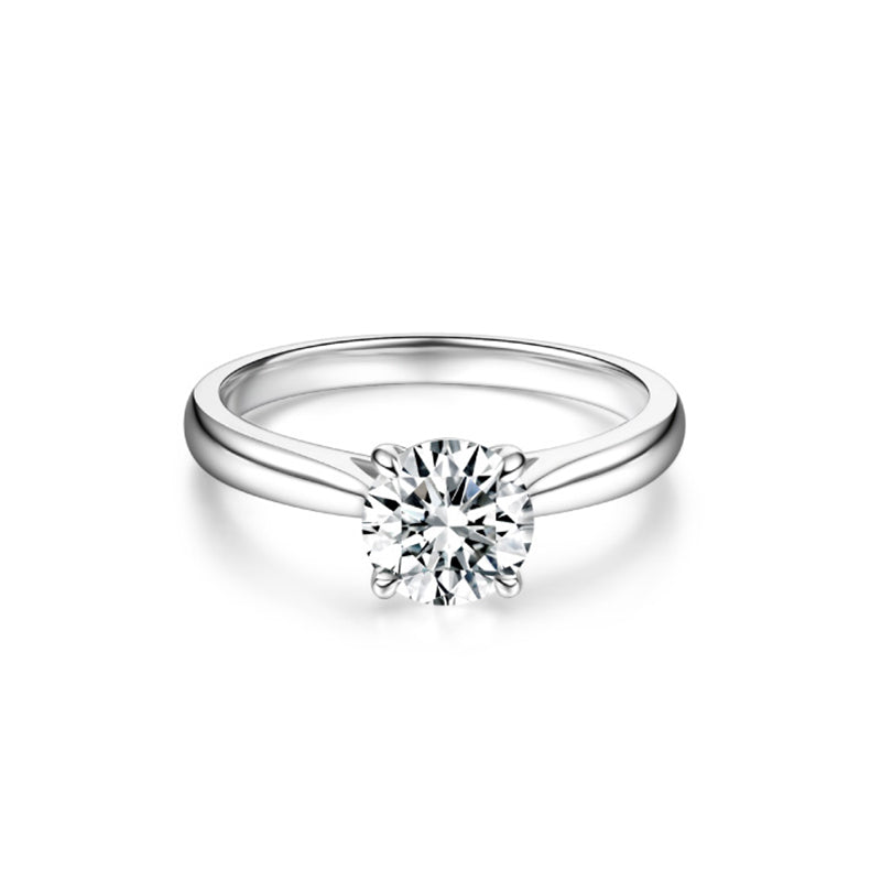 Four-Prong Classic Diamond Ring – Aurelian