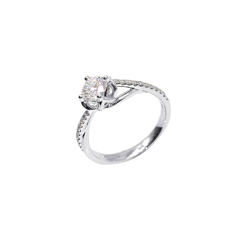 Twisted Shank Radiant Diamond Ring – Aurelian