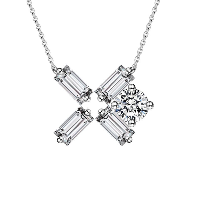 X Diamond Necklace – Aurelian