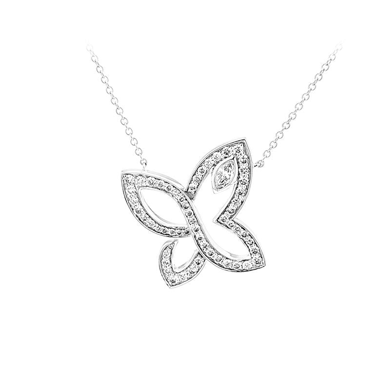 Butterfly Diamond Necklace Set – Aurelian