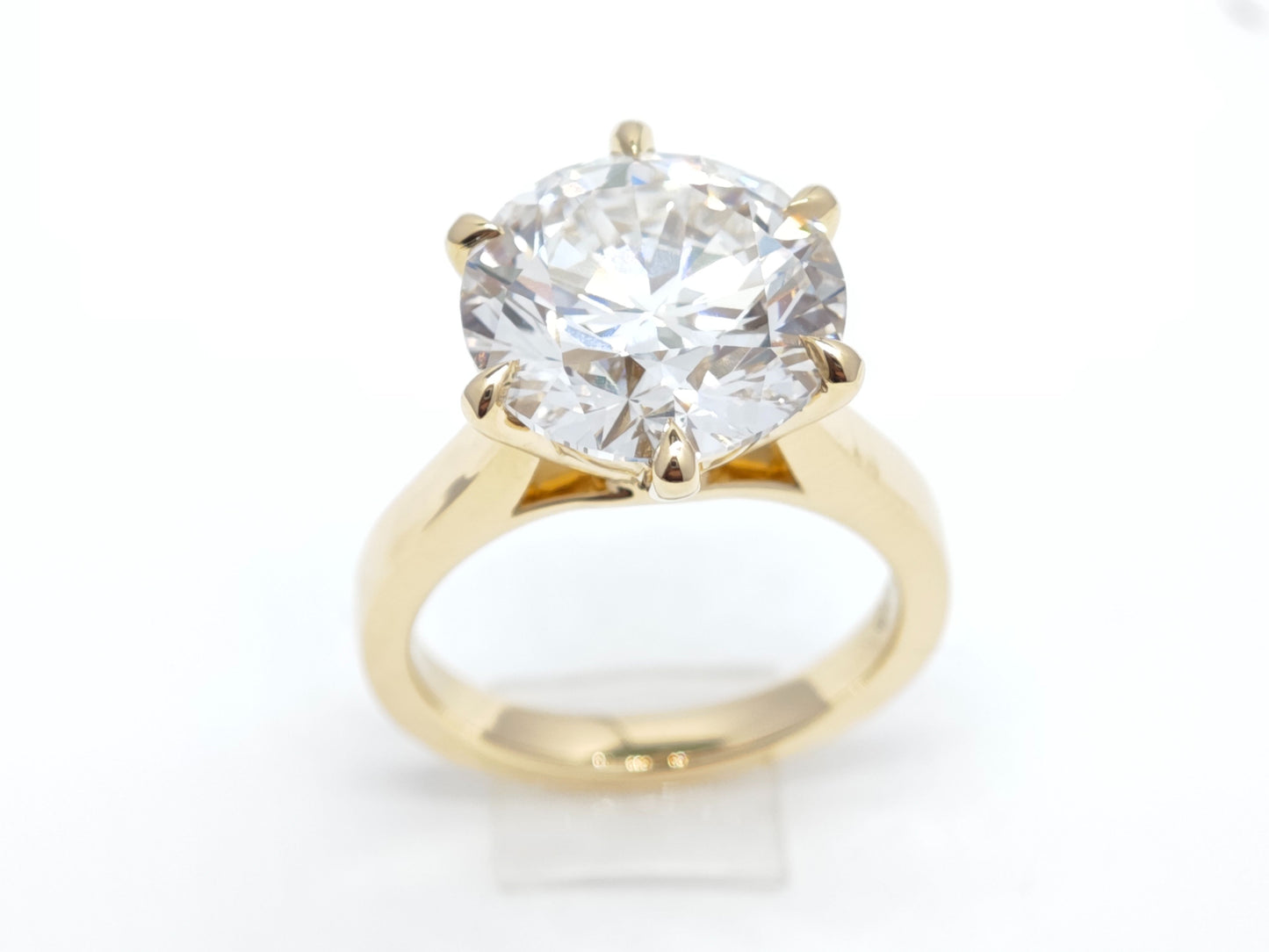 Round Six-Prong Starburst Diamond Ring – Aurelian