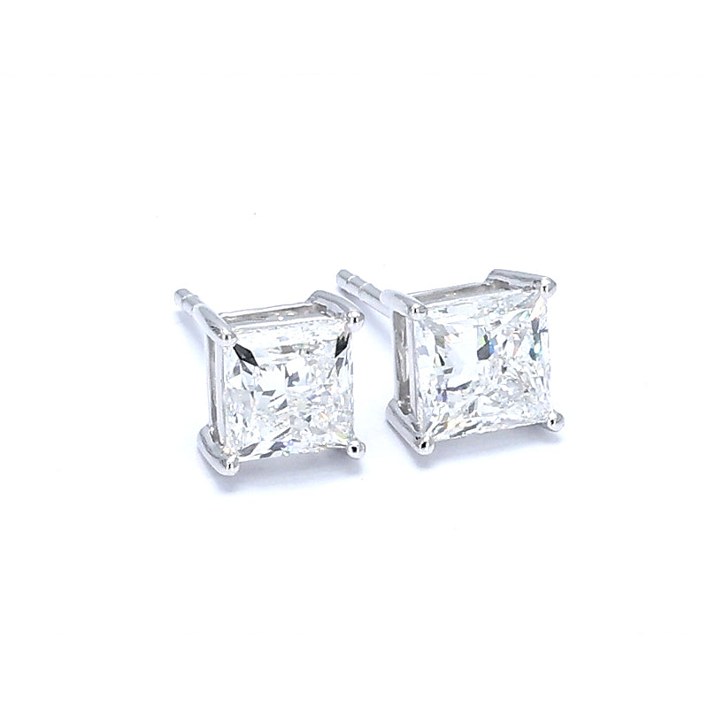 Princess Cut Diamond Stud Earrings – Aurelian