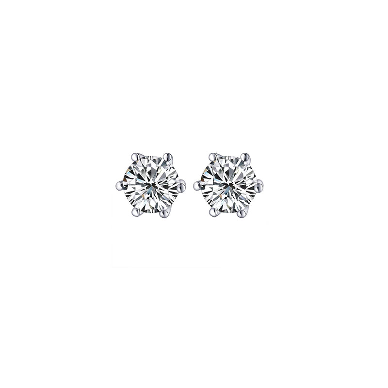Six-Prong Diamond Stud Earrings – Aurelian