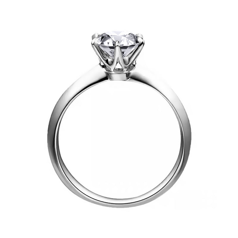 Tiffany-Style Six-Prong Diamond Ring – Aurelian