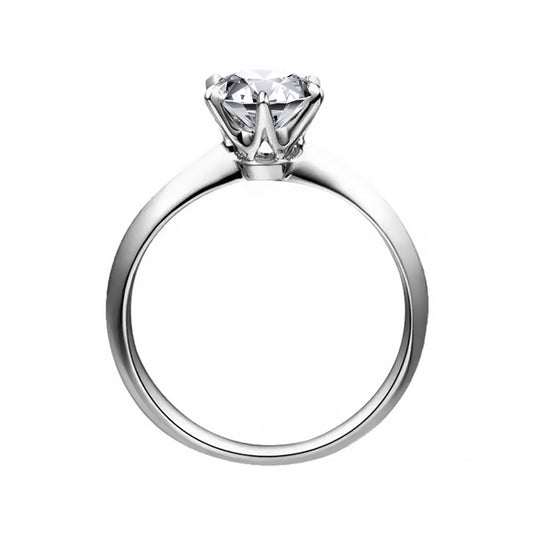 Tiffany-Style Six-Prong Diamond Ring – Aurelian