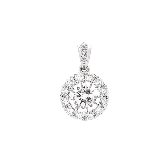 Halo Sunflower Diamond Pendant – Aurelian