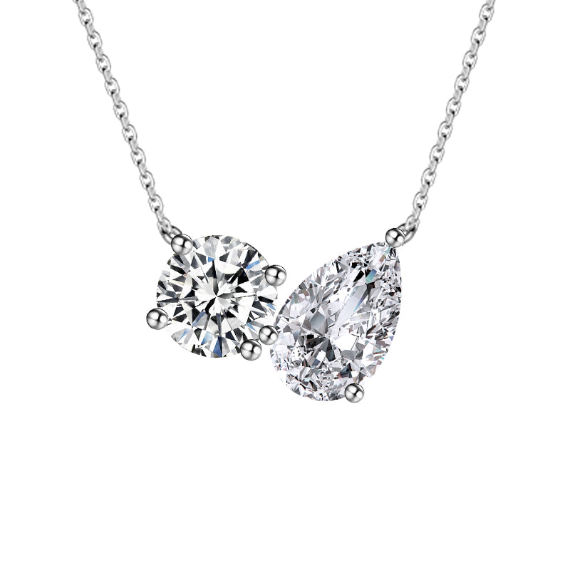 Pear Round Diamond Necklace – Aurelian
