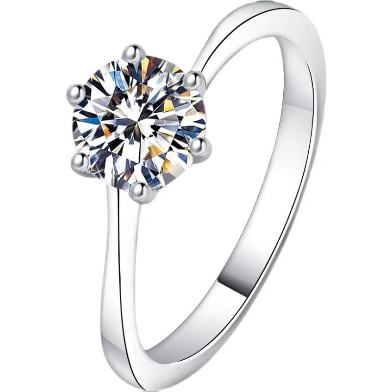 Twisted Shank Six-Prong Diamond Ring – Aurelian