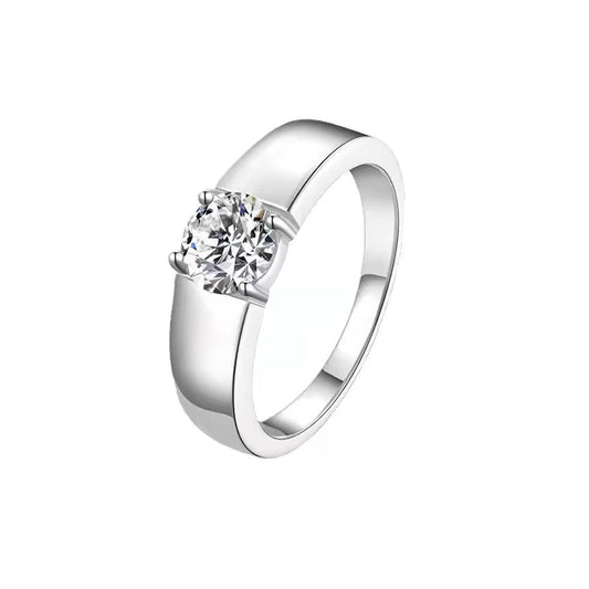 Halo Round Diamond Men's Ring – Aurelian
