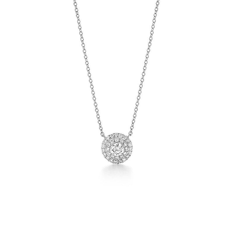 Halo Double Halo Diamond Necklace – Aurelian