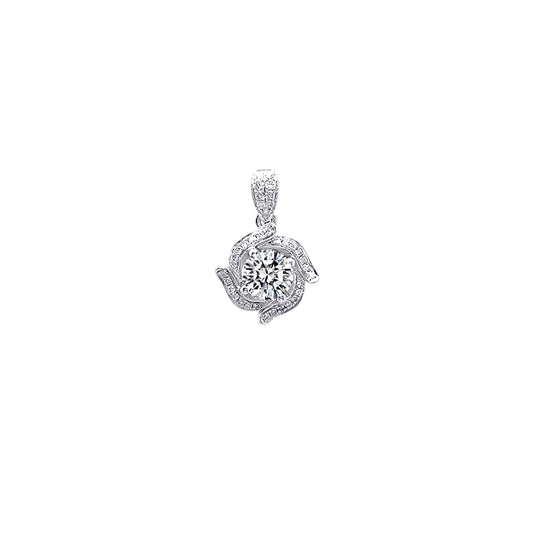 Rose Piaget-Style Diamond Pendant – Aurelian