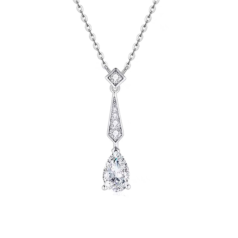 Pear Galaxy Tear Diamond Necklace – Aurelian
