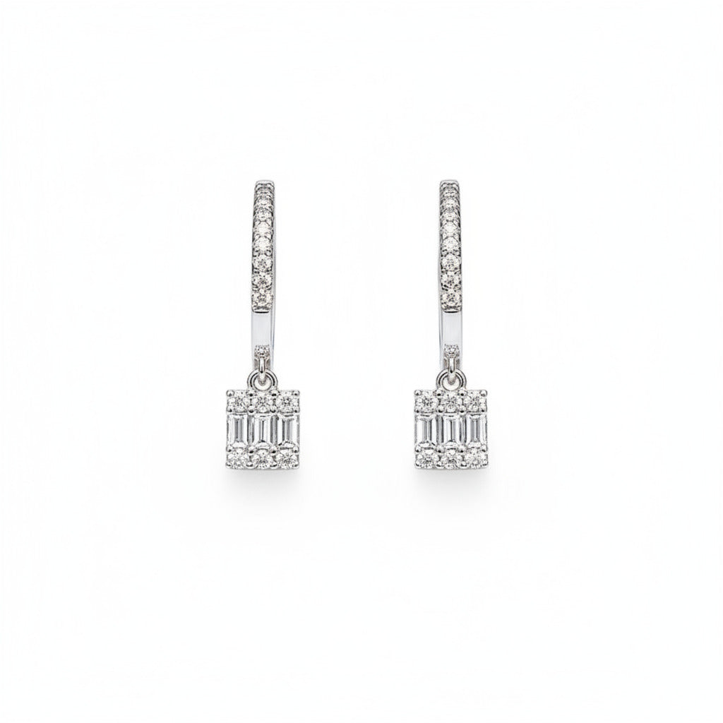 Diamond Drop Earrings