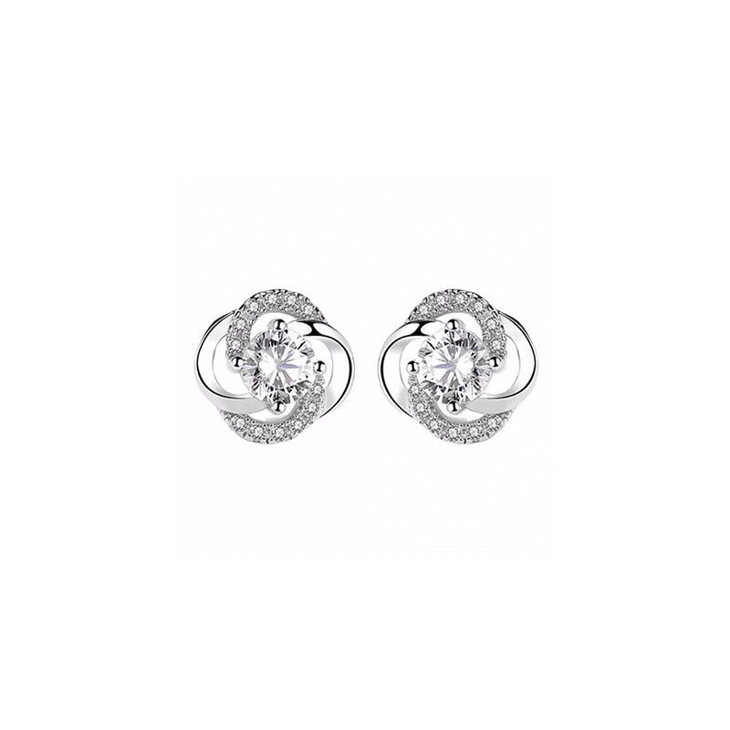 Interlocking Diamond Stud Earrings – Aurelian