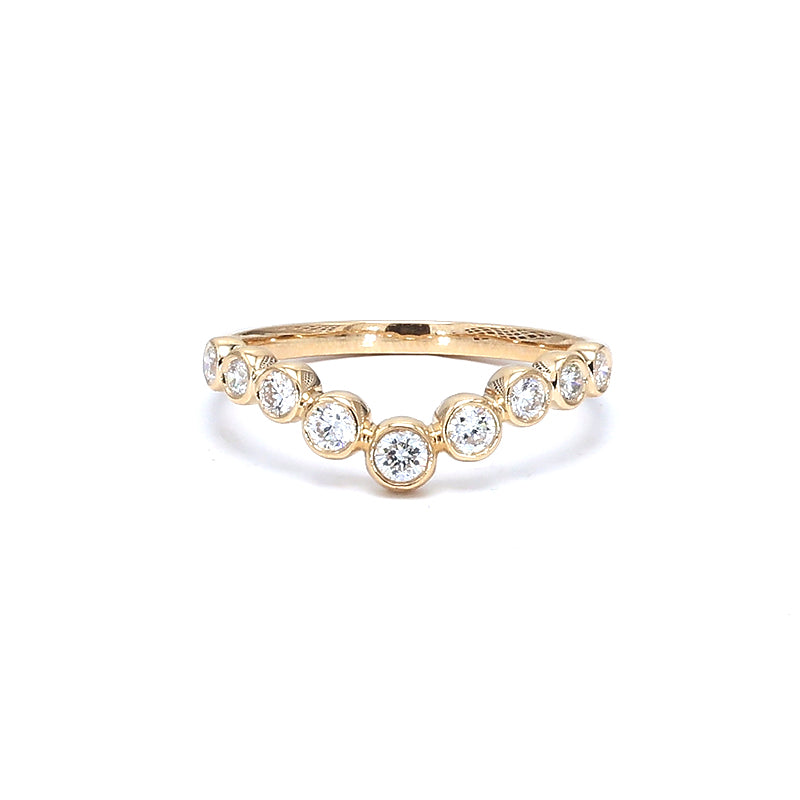 Band Bubble V Diamond Ring – Aurelian