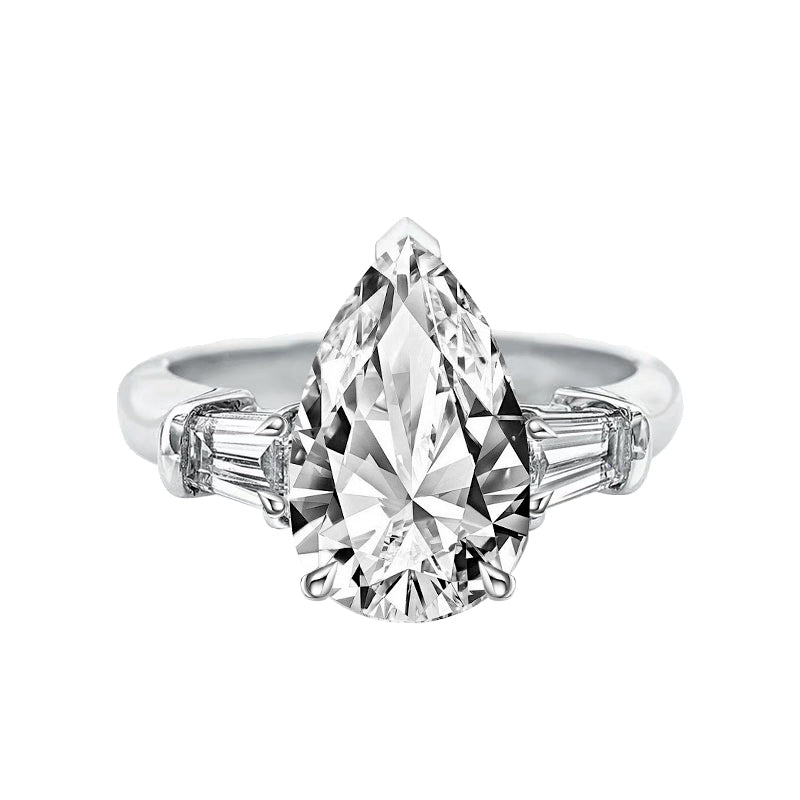 Trilogy Pear Diamond Ring – Aurelian