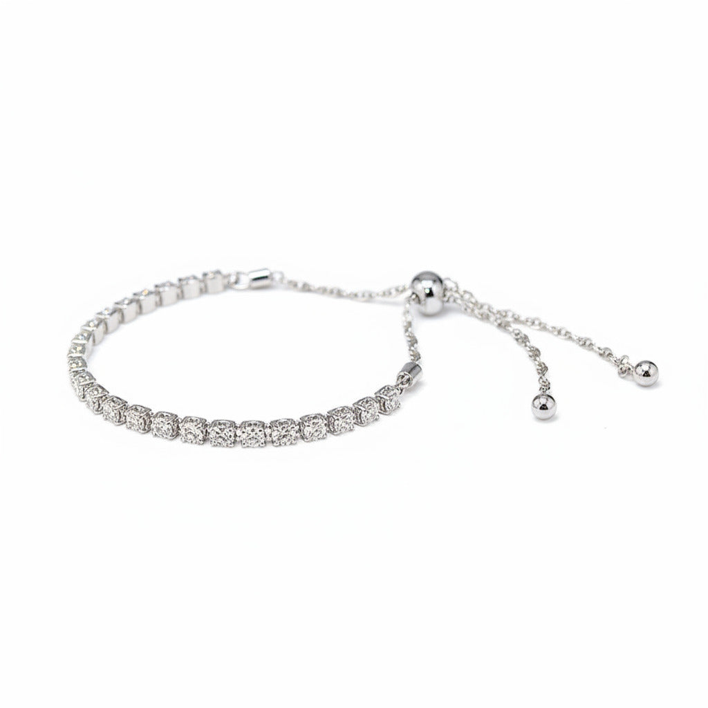 Tulip Setting Half Eternity Diamond Bracelet – Aurelian