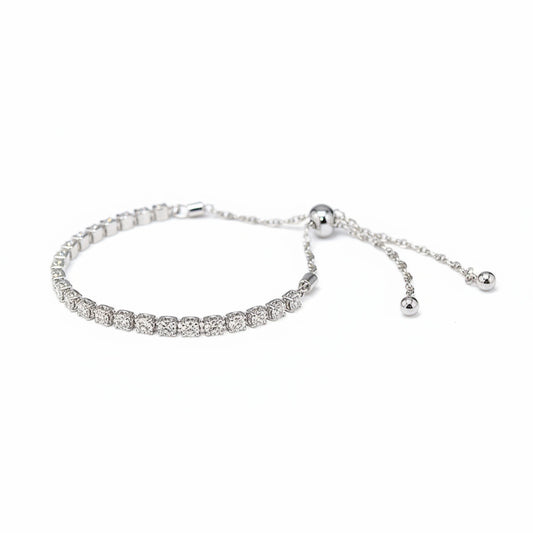 Tulip Setting Half Eternity Diamond Bracelet – Aurelian