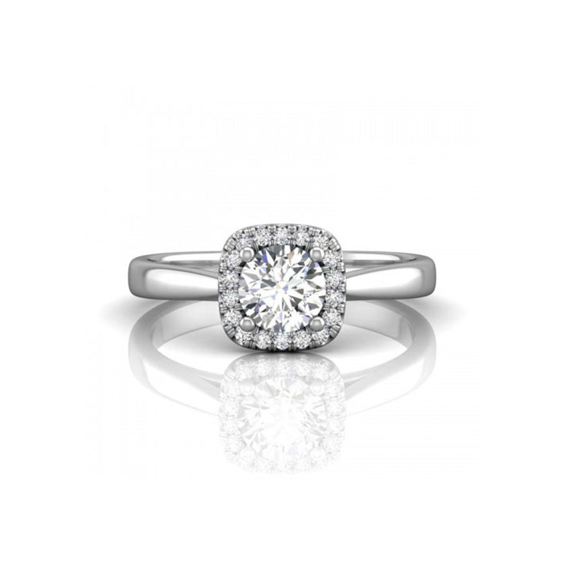 Cushion Halo Diamond Ring – Aurelian