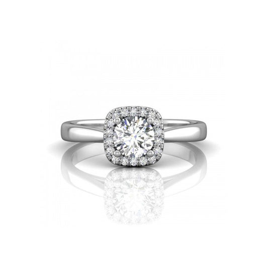 Cushion Halo Diamond Ring – Aurelian