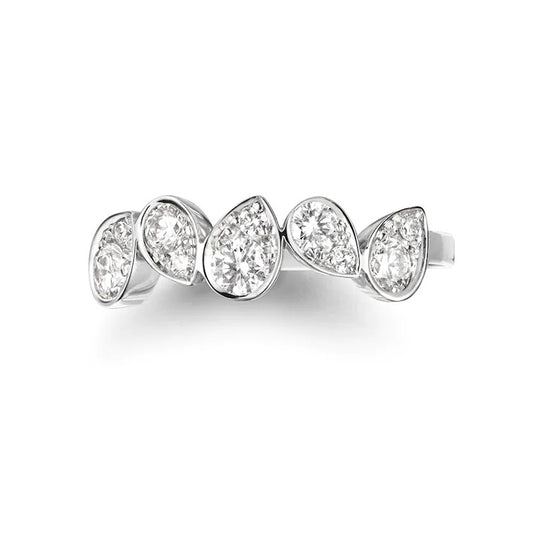 Five Princess Band Pear Diamond Ring – Aurelian