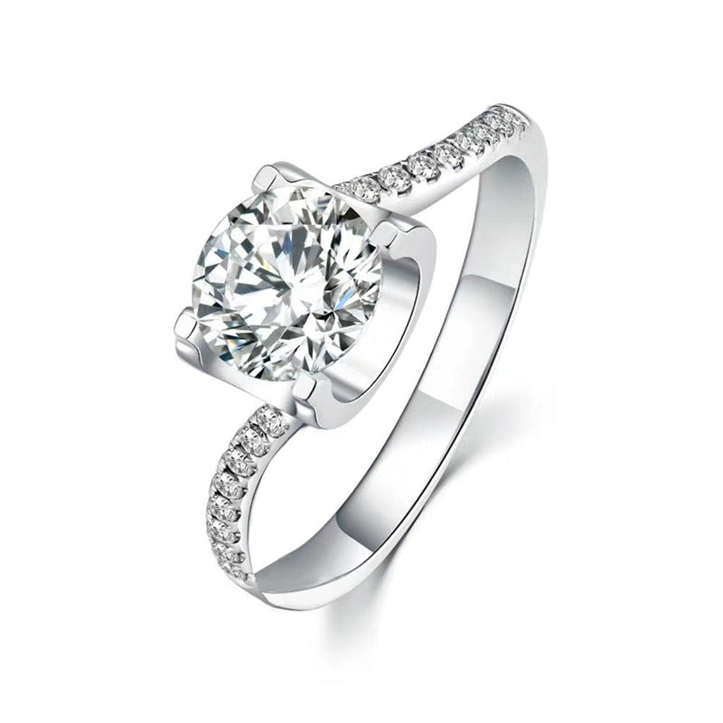 Twisted Shank Tulip Setting Diamond Ring – Aurelian