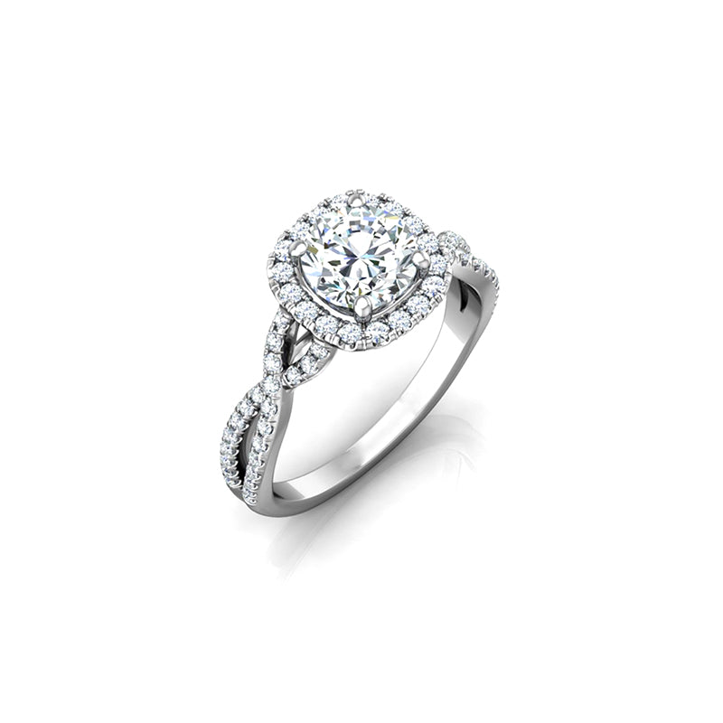Cushion Twisted Shank Diamond Ring – Aurelian