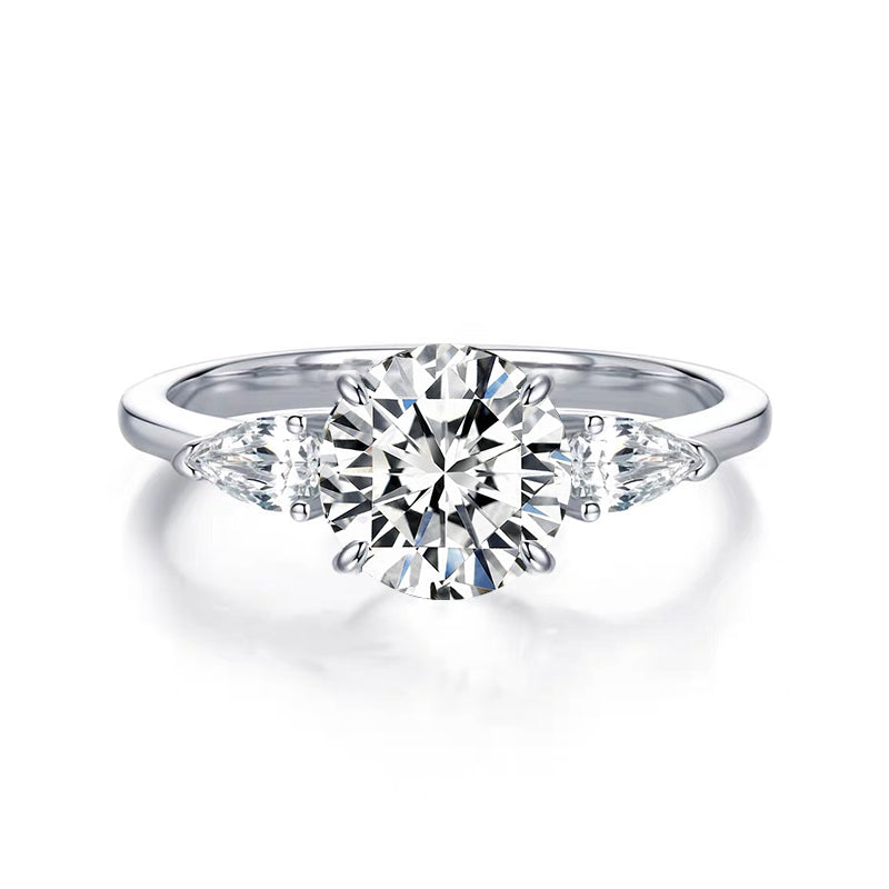 Trilogy Pear Diamond Ring – Aurelian