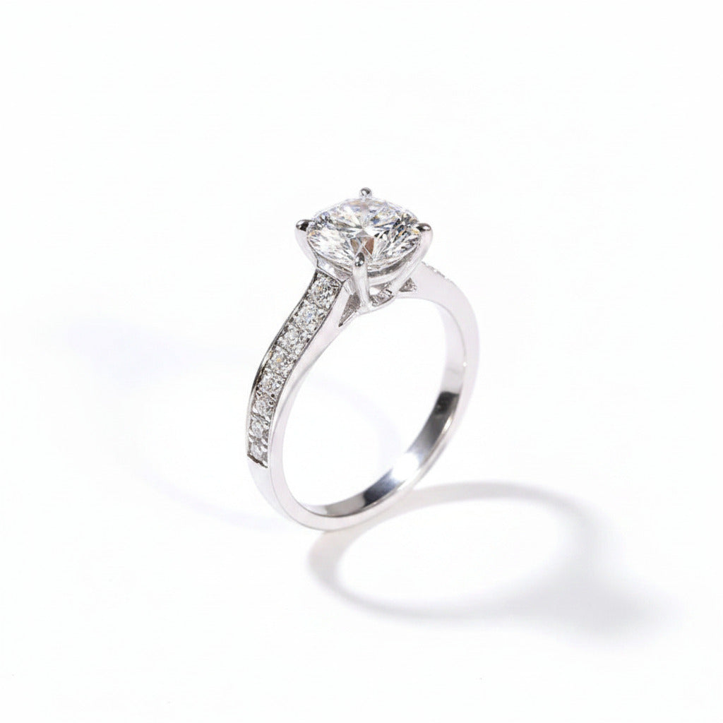 Four-Prong Starlight Diamond Ring – Aurelian