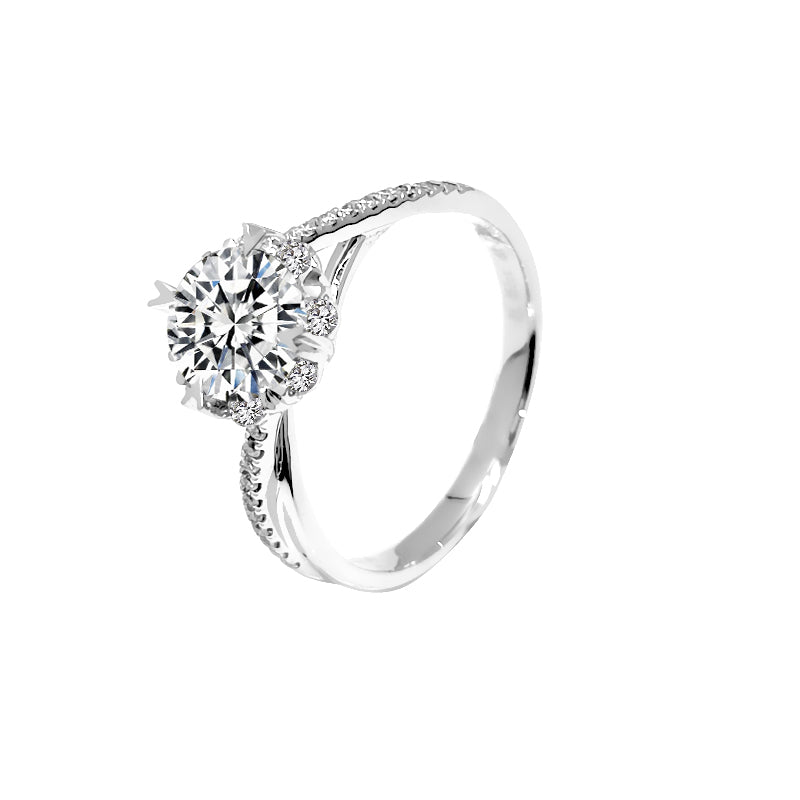 Twisted Shank Crossover Diamond Ring – Aurelian