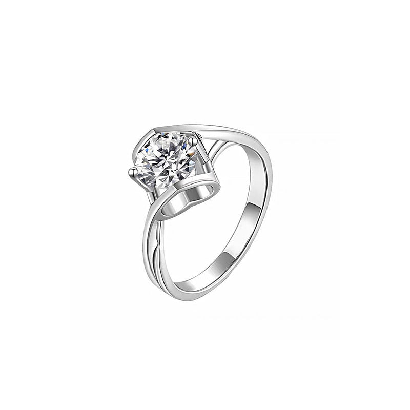 Twisted Shank Heart Diamond Ring – Aurelian