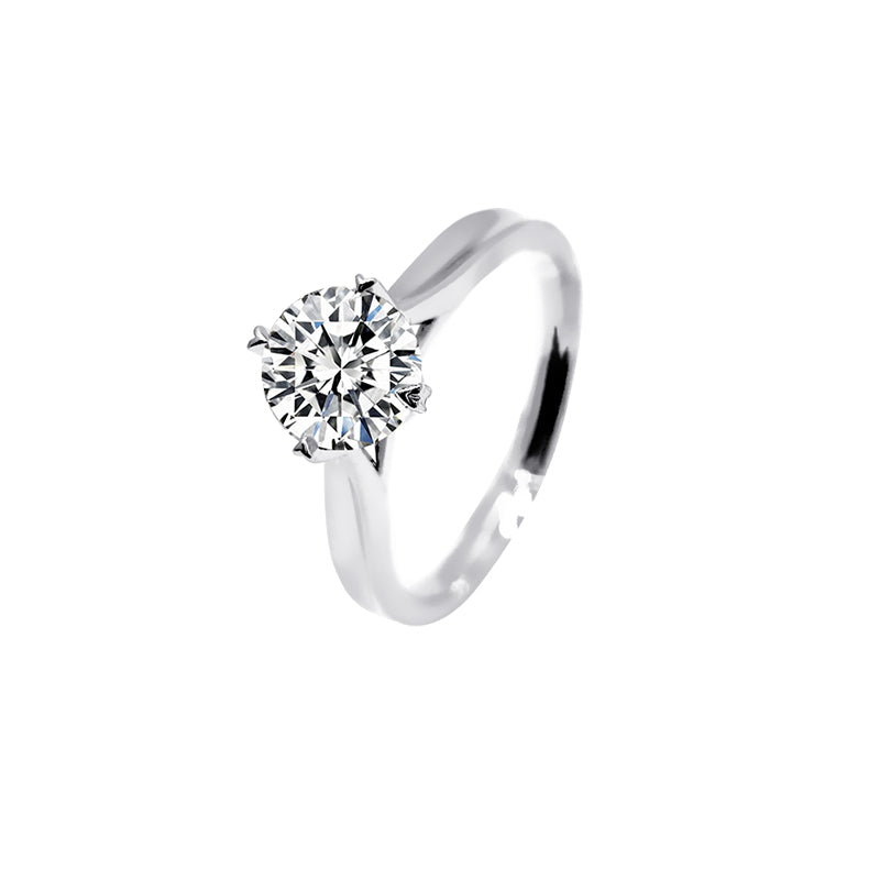 Four-Prong Parallel Diamond Ring – Aurelian
