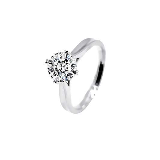 Four-Prong Parallel Diamond Ring – Aurelian