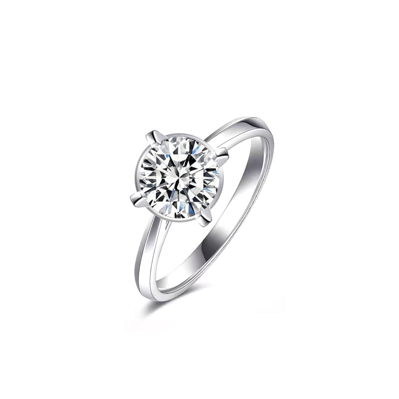 Four-Prong Round Diamond Ring – Aurelian