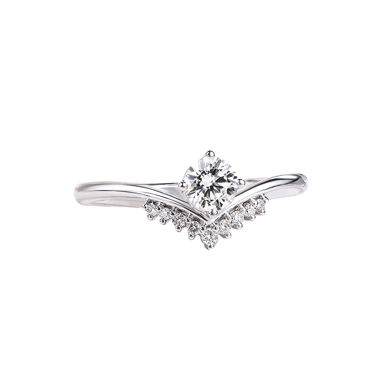 Crown V Diamond Ring – Aurelian
