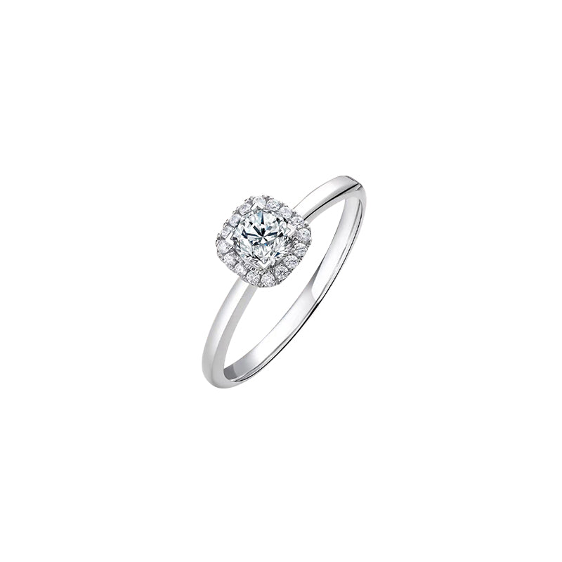 Plain Shank Cushion Diamond Ring – Aurelian