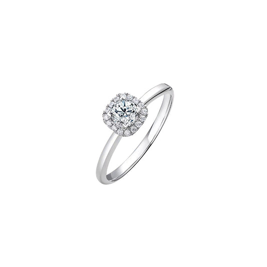 Plain Shank Cushion Diamond Ring – Aurelian