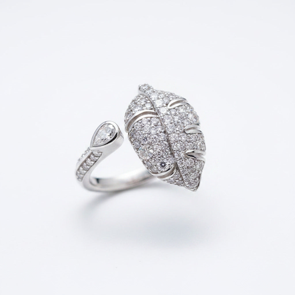 Halo Pave Diamond Ring – Aurelian