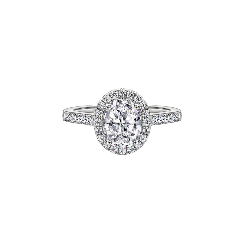 Oval Halo Diamond Ring – Aurelian
