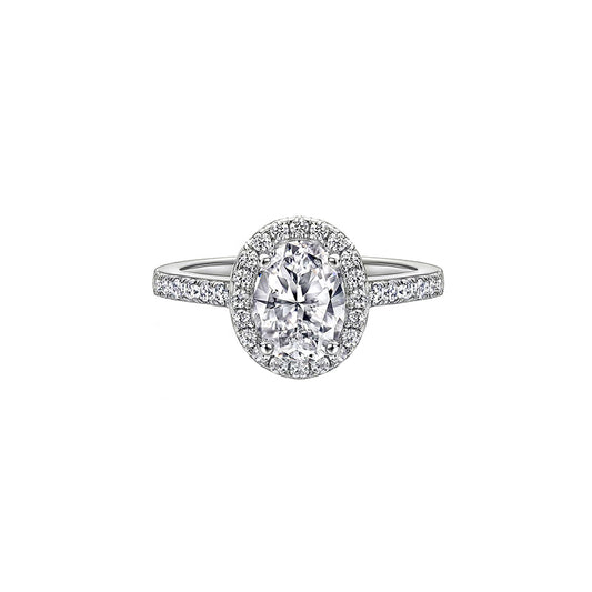 Oval Halo Diamond Ring – Aurelian