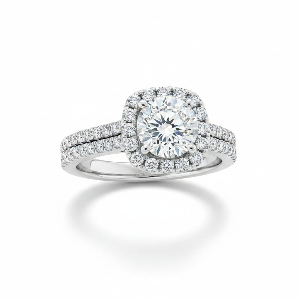 Halo Diamond Ring – Aurelian