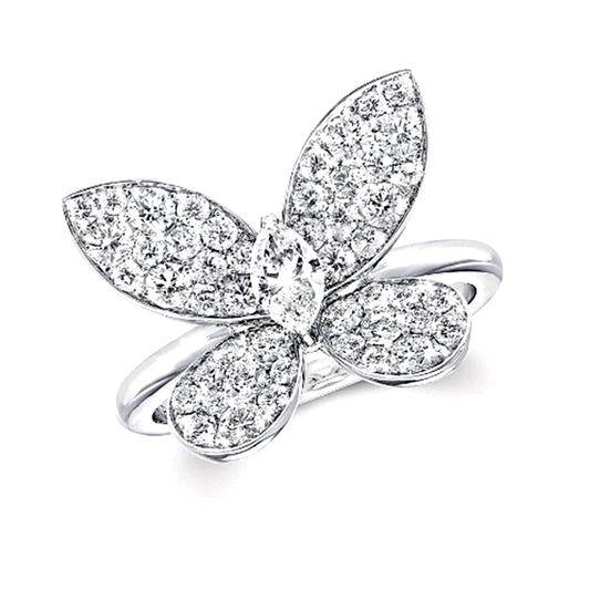Butterfly Pave Diamond Ring – Aurelian
