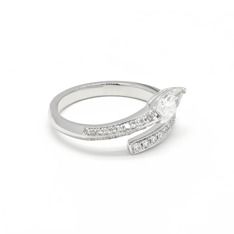 Open Pear Diamond Ring – Aurelian