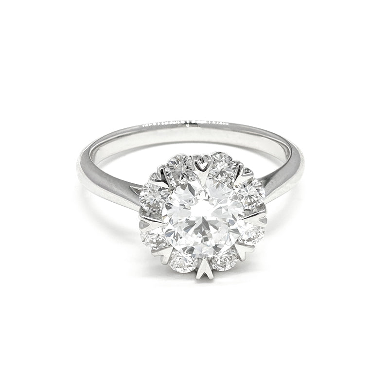 Round Plain Shank Heart Radiant Diamond Ring – Aurelian