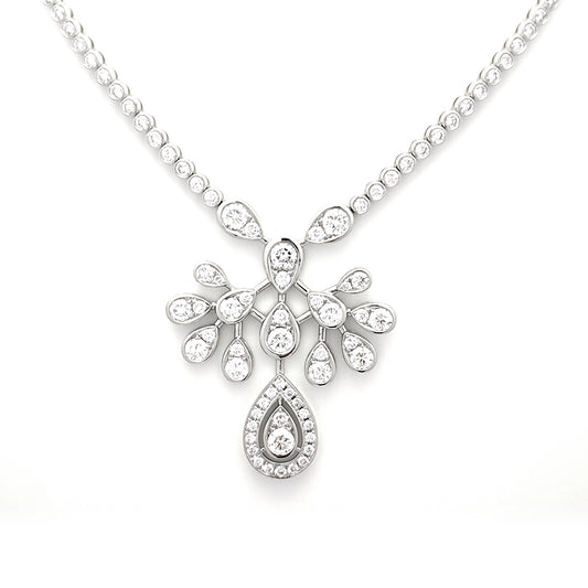 Crown Pear Diamond Necklace Set – Aurelian