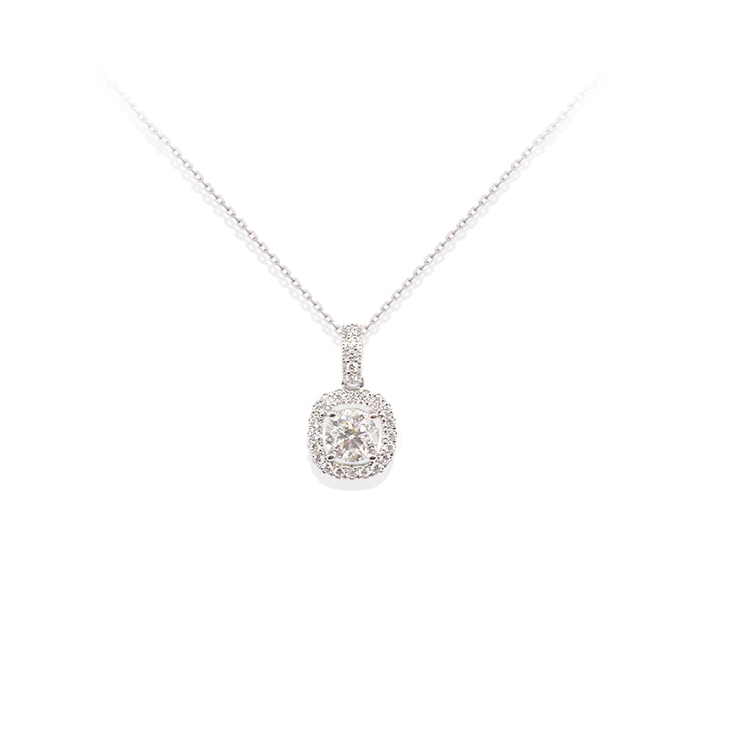 Cushion Diamond Necklace – Aurelian