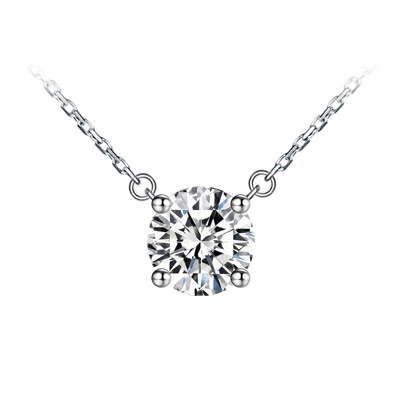 Classic Four-Prong Diamond Necklace – Aurelian