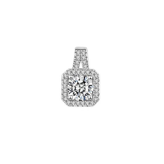 Cushion Halo Diamond Pendant – Aurelian