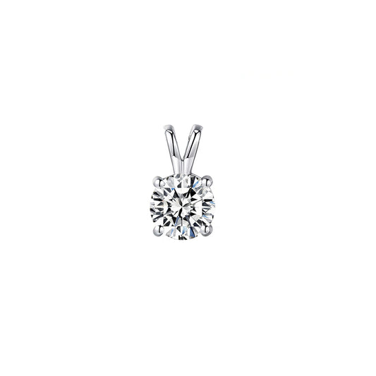 Four-Prong Bunny Ear Diamond Pendant – Aurelian